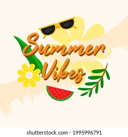 Summer vibes with flat style