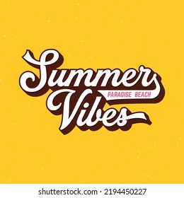 Summer Vibes - Fresh design for summer feeling. Good for poster, wallpaper, t-shirt, gift.