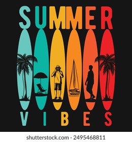 Summer vibes Graphic t-shirt Design