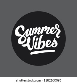 Summer Vibes handlettering typography