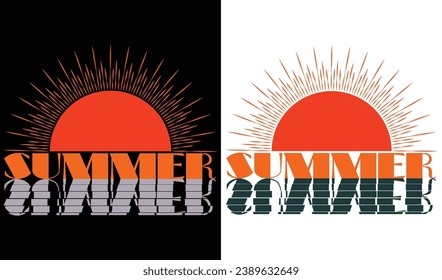 Summer Vibes Holidays Vector T Shirt Design