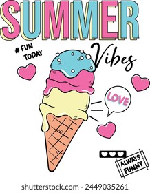 summer vibes ice cream love