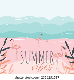 Summer Vibes Icon Vector Design.