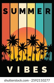 Summer Vibes illustration tshirt design print