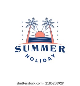 Summer Vibes Logo Poster Banner Design Stock Vector (Royalty Free ...