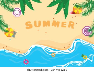 Verão Vibes Ocean Poster com Mar Azul, Sol e Atmosfera Tropical
Ilustração vibrante de pôster de verão com um oceano azul sereno, ondas suaves, elementos tropicais e sol quente.