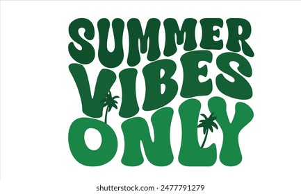 Summer Vibes Only Retro PNG T-Shirt Design