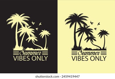 Summer Vibes Only T-Shirt Design