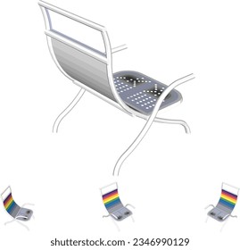 Summer Vibes - Poolside Chair Vector Artwork
