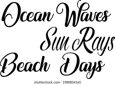 Summer Vibes for print or use as poster, card, flyer or T Shirt