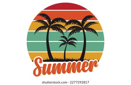 Summer Vibes Shirt Summer tee, Beach Scene Print Design Graphic Vector The Beach is Calling, Beach Shirt, Trip Shirt, Vacation Shirt, Summer Vacation, California, Turism, Island, Travel,Paradise