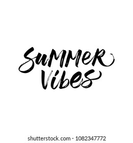 Summer vibes. Stationary card template for your design. Hand drawn artistic background.