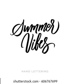 Summer vibes. Stationary card template for your design. Hand drawn artistic background. 