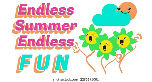 Summer Vibes A Sunny Vector Poster Design for Beach, Pool, and Vacation with Fun Typography, Calligraphy Quotes, and Girly Clipart and Perfect for T Shirt Iron On Transfers and Printable