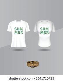 Summer vibes T Shirt Cute tropical leaves