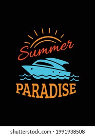 Summer vibes t shirt design