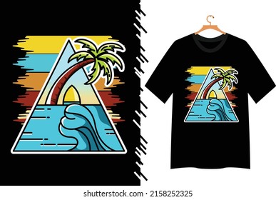 Summer vibes t shirt design