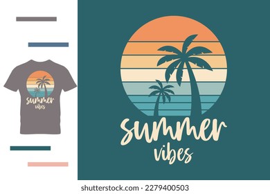 Diseño de camisetas de las vigas de verano