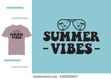 Summer vibes t shirt design