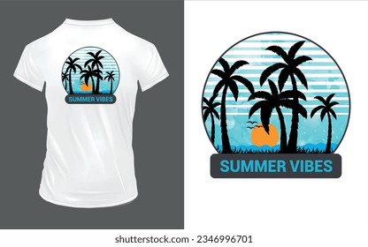 'Summer Vibes' Summer T Shirt design
