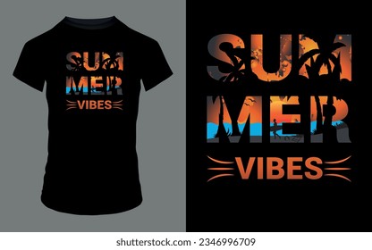 'Summer Vibes' Summer T Shirt design
