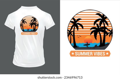 'Summer Vibes' Summer T Shirt design