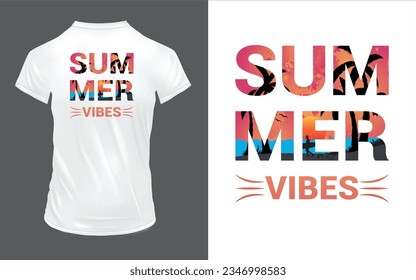 'Summer Vibes' Summer T Shirt design