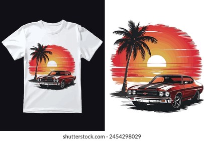 Summer vibes t shirt Design Vector.