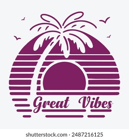  Summer vibes summer t shirt design