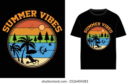 summer vibes t shirt design