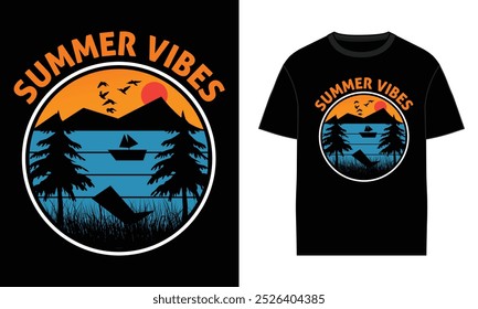 summer vibes t shirt design