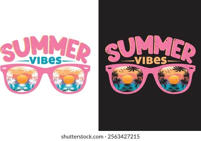 Summer vibes t shirt design