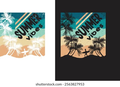 Summer vibes t shirt design