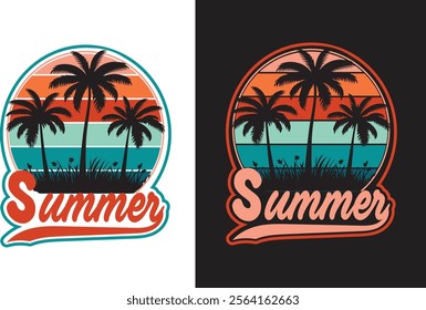 Summer vibes t shirt design