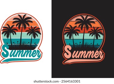 Summer vibes t shirt design