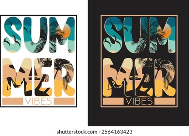 Summer vibes t shirt design