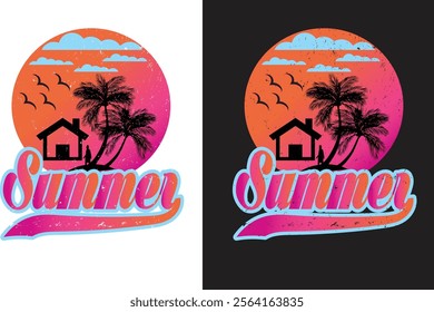 Summer vibes t shirt design