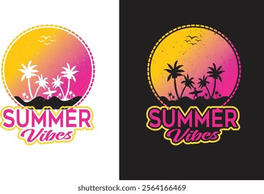 Summer vibes t shirt  design