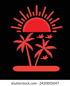 Summer vibes t shirt vector design