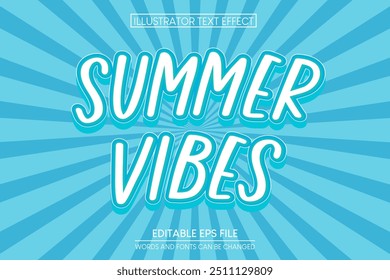 Summer Vibes Text Effect.editable text effect