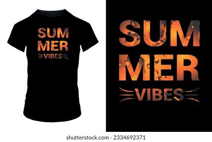 ''Summer vibes'' Summer T-Shirt design.