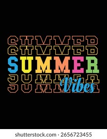 Summer Vibes T-shirt design for summer lover