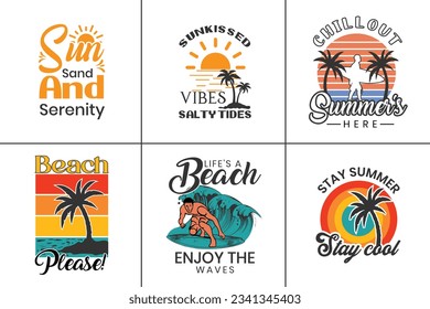 Summer vibes t-shirt Design vector art Design