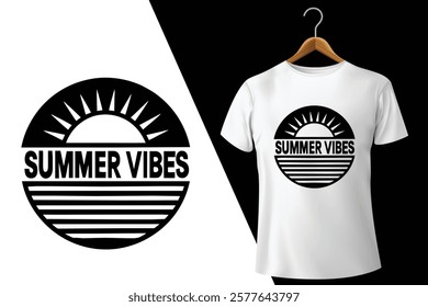 Summer Vibes T-shirt Design vector 