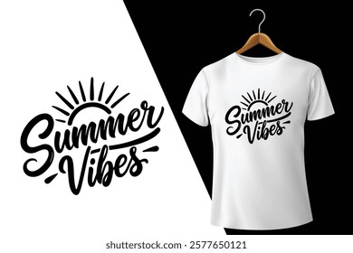 Summer Vibes T-shirt Design vector 