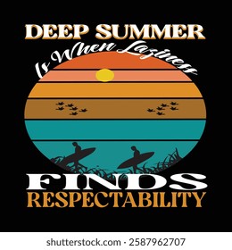 Summer Vibes T-shirt Design Vector