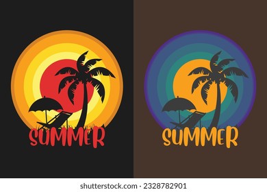 Summer, Summer Vibes, Summer T-Shirt, Vacation Shirt, Family Summer Shirt, Vacation Clothing, Beach Shirt, Beach, Outdoor, Palm Tree
