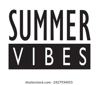 Summer vibes typography slogan for print t shirt and other uses.