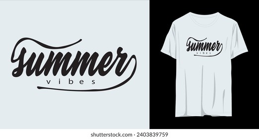 summer vibes typography t shirt design, motivational typography t shirt design, inspirational quotes t-shirt design