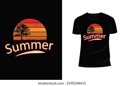  Summer vibes typography t shirt design